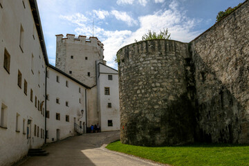 Fototapeta na wymiar Views from Hohensalzburg Fortress in the city of Salzburg, Austria
