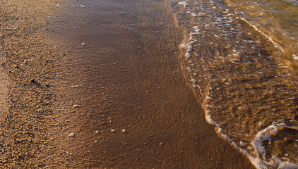 background with the seabed. seashore with water texture for background, banner.
