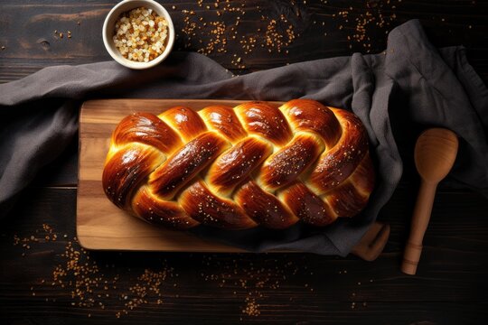 Jewish Shabbat ritual with challah bread.