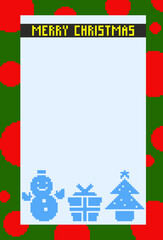 クリスマスのピクセルアート