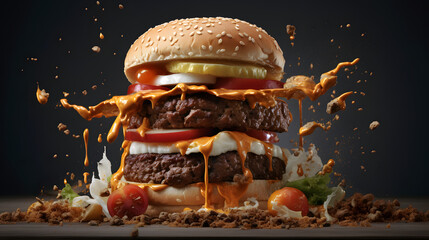 Hamburger, burgers, hamburger tasty, food burger, food, food fotography