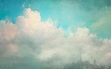 Modern abstract watercolor sky background, wallpaper, cover design