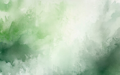 Modern abstract green watercolor background