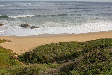 waves in a beach in the Cantabrian sea