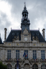 Views of streets and houses of Limoges town, Haute-Vienne department, France with famous porcelain and leather industry