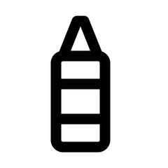 bottle line icon 