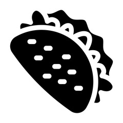 taco glyph icon
