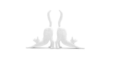 White silhouette Cat