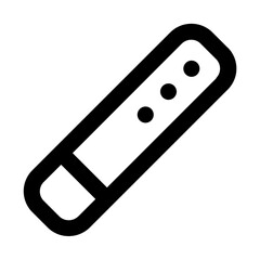 flute line icon