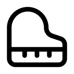 piano line icon