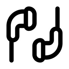 earphone line icon