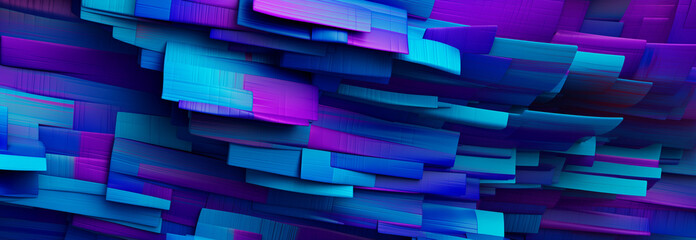 Abstract turquoise and purple background with squares
