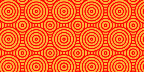Abstract Pattern with wave lines orange spiral scripts background. seamless scripts geomatics overlapping create retro line backdrop pattern background. Overlapping Pattern with Transform Effect.