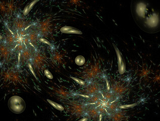 Fototapeta premium Imaginatory fractal abstract background Image