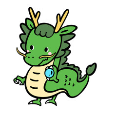 辰年の龍のイラスト