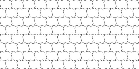 3 x 2 zig-zag shape paving blocks. A seamless large brick pattern in vector. Modern digital wallpaper resource.