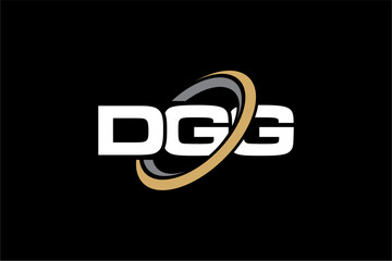 DGG creative letter logo design vector icon illustration	
