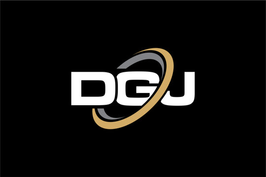 DGJ creative letter logo design vector icon illustration	
