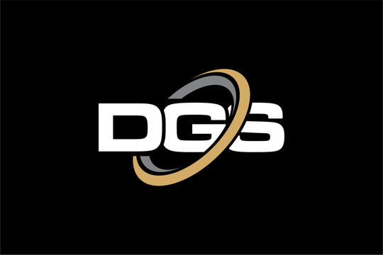 DGS creative letter logo design vector icon illustration	
