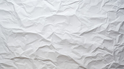 White crumpled paper texture background. Close up of crumpled paper background