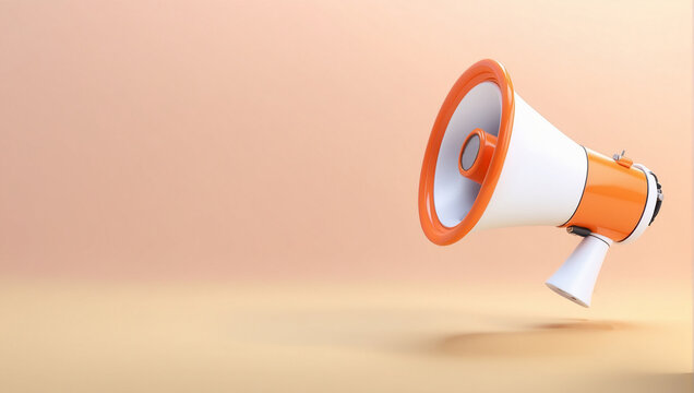 megaphone speaker, loudspeaker announce discount promotion, Sell reduced prices, Marketing time concept