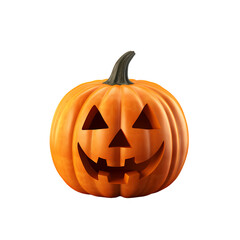 Halloween scary pumpkin on transparent background, halloween, holiday decoration material, vector illustration