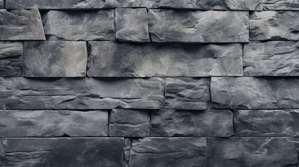 灰色の石壁の質感　モノクロ　テクスチャー背景素材