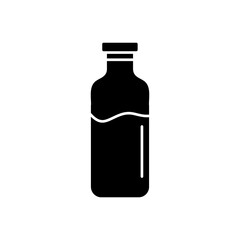 Milk bottle icon, vector sign, flat trendy style illustration on white background..eps