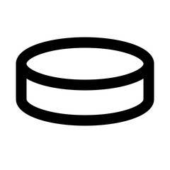hockey puck line icon