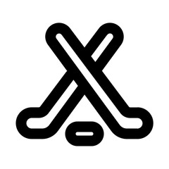 stick puck line icon