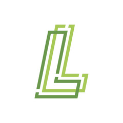 Monogram L design vector logo. Monogram initial letter mark L logo design. Monogram design vector logo. Monogram initial letter mark L logo design. Simple L monogram