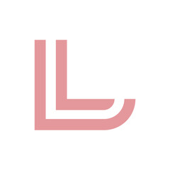 Monogram L design vector logo. Monogram initial letter mark L logo design. Monogram design vector logo. Monogram initial letter mark L logo design. Simple L monogram