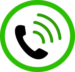 Telephone Call vector icon. Replaceable vector design.