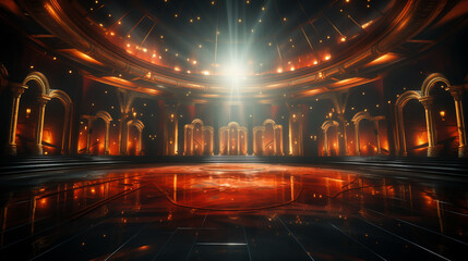 3D background for concert stage - obrazy, fototapety, plakaty