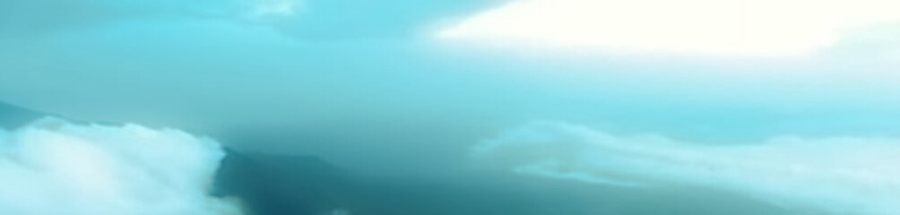 Blur background of natural scenery with sky decorated with clouds and sunlight