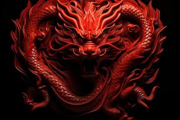 Stunning Dragon Year background commemorating the vibrant traditions and symbolism of the Chinese zodiac
