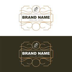 Decorative Typography Vintage Line Design, Vector Illustration Old Luxury Elegant Retro Style Ribbon Ornament