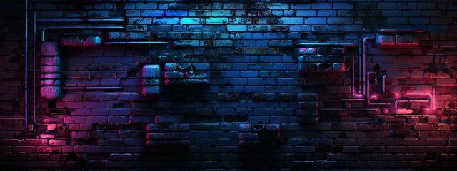 A Dark Futuristic Alley Wall Background