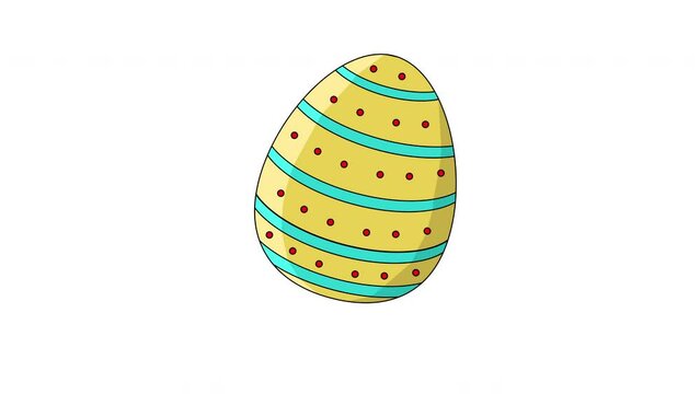 Easter egg icon animation video