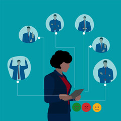 Investment asset allocation and balancing concept Businessman investors make pie charts to balance their portfolios to suit risk and return. © ABC-XYZ