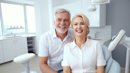 Fototapeta premium Dental Care. mouth senior or adult, Healthy Smile Elderly show beautiful of teeth, confident in orthodontics, advertising, white teeth, online plating, dentures, dental implants,