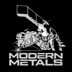 welding illustration logo design vector