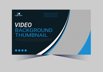 social media web cover banner and youtube thumbnail template design