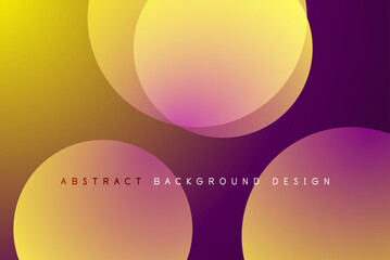 Abstract tech circles vector background, technology digital bubbles