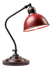 Vintage desk lamp isolated.