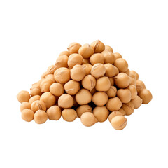 Chickpeas isolated transparent, Generative AI