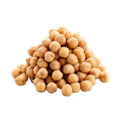 Chickpeas isolated transparent, Generative AI