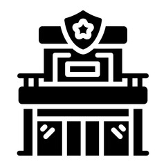 police station Solid icon