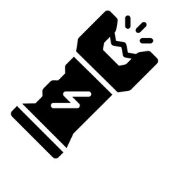 stun gun Solid icon