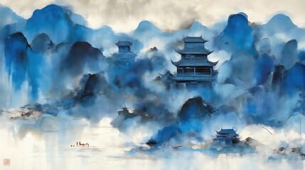 Traditional Chinese ink painting
